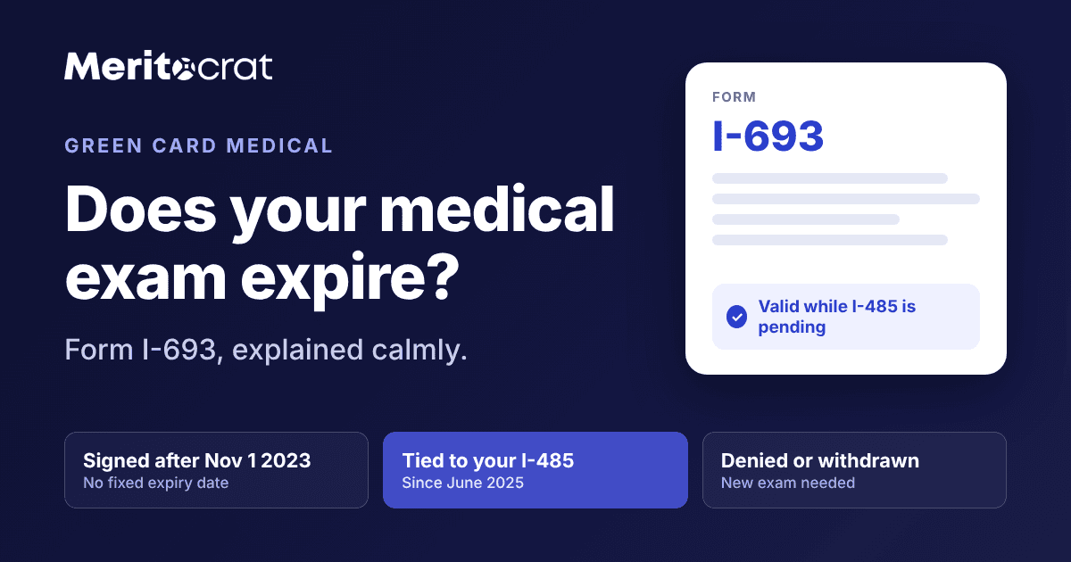 Does your medical exam expire? Form I-693 explained