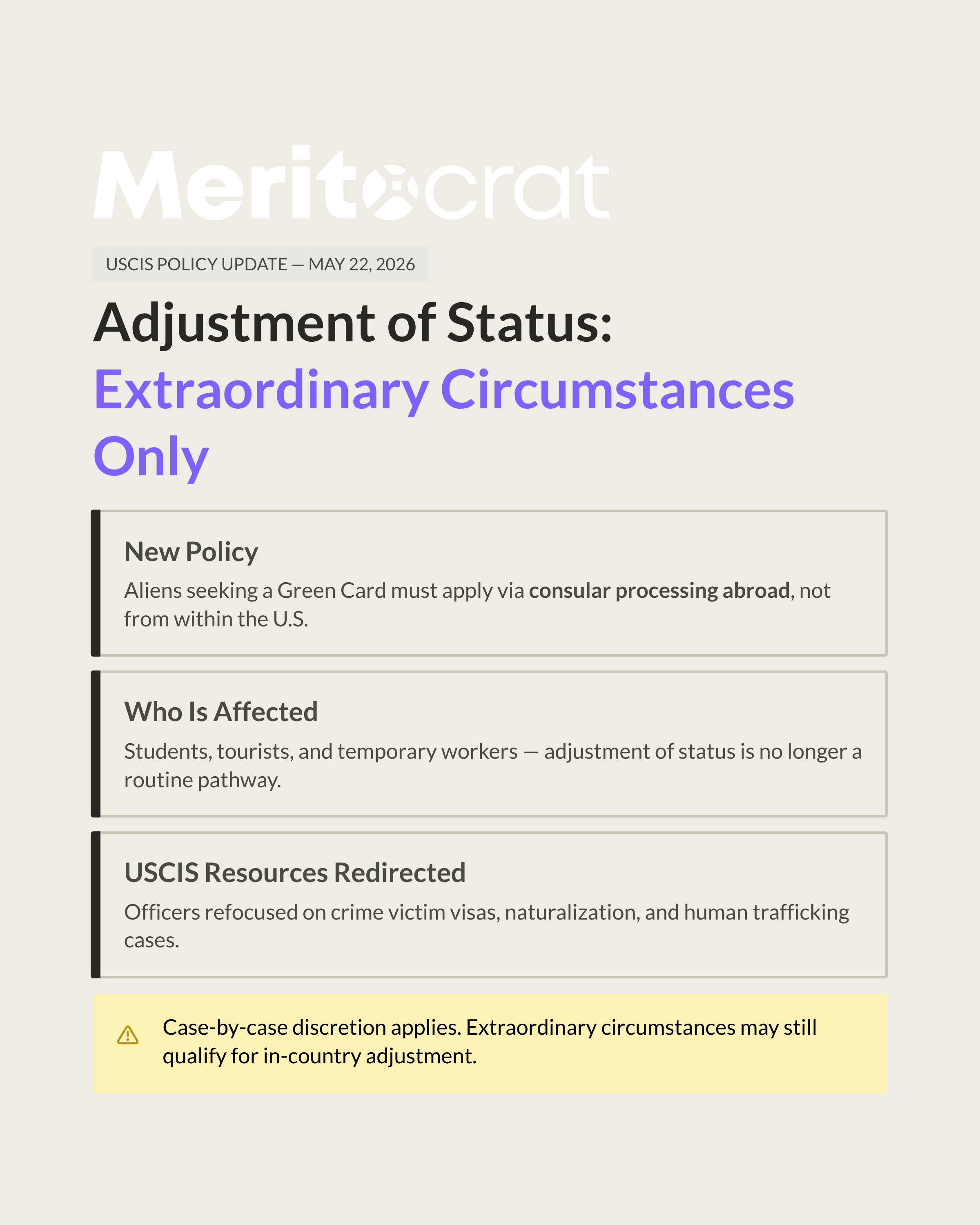 How the USCIS Adjustment of Status Memo Affects Dual Intent