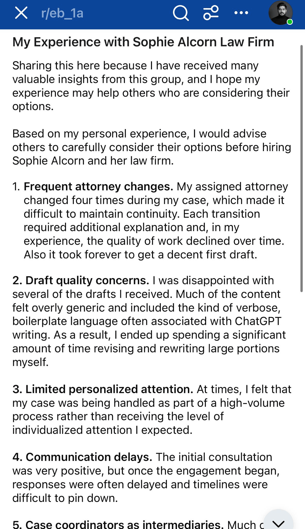 What One EB-1A Applicant’s Law Firm Experience Reveals About Immigration Case Preparation
